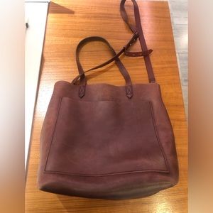 Madewell Medium leather transport tote